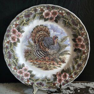 Queen’s "Thanksgiving" Dinner Plate Myott Factory Archive Turkey Fall Decor
